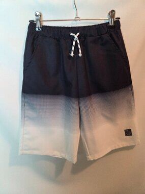 Shein Boys Ombre Shorts(Black/White)